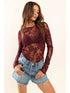 ELEGANT FLORAL PATTERN BODYSUIT